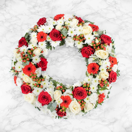 MARSEILLE FUNÉRAL ARRANGEMENT - ROSES MÉMOIRE