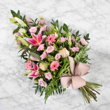 GERBE DE FLEURS DEUIL MARSEILLE - SAPHIR